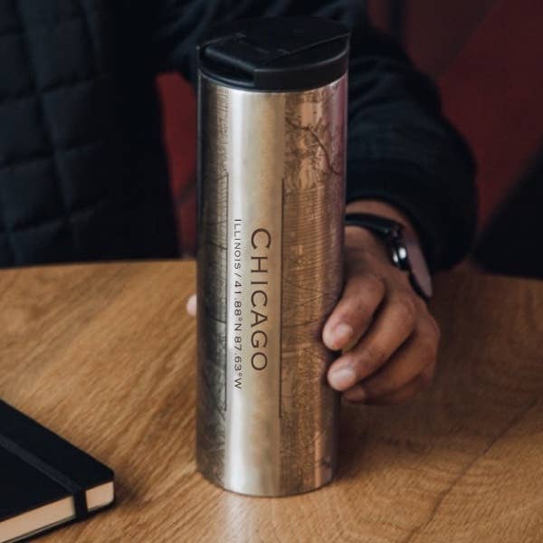Momentum Coffee Chicago IL Map Tumbler