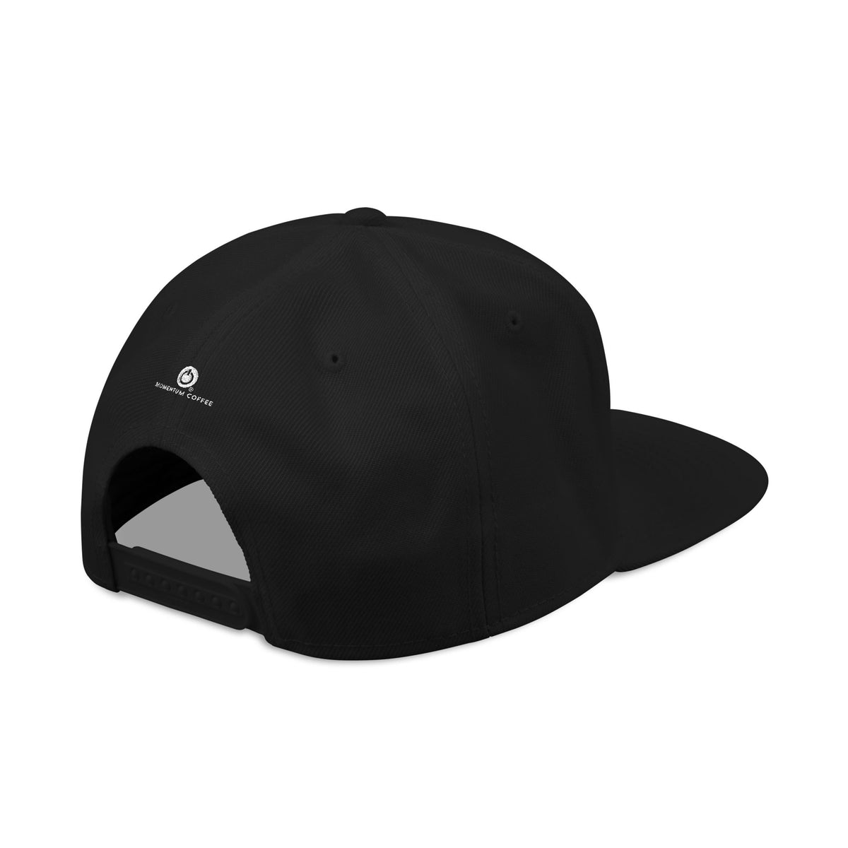 Embroidered Flame Logo Snapback Hat — Classic Black & Gray Streetwear Cap