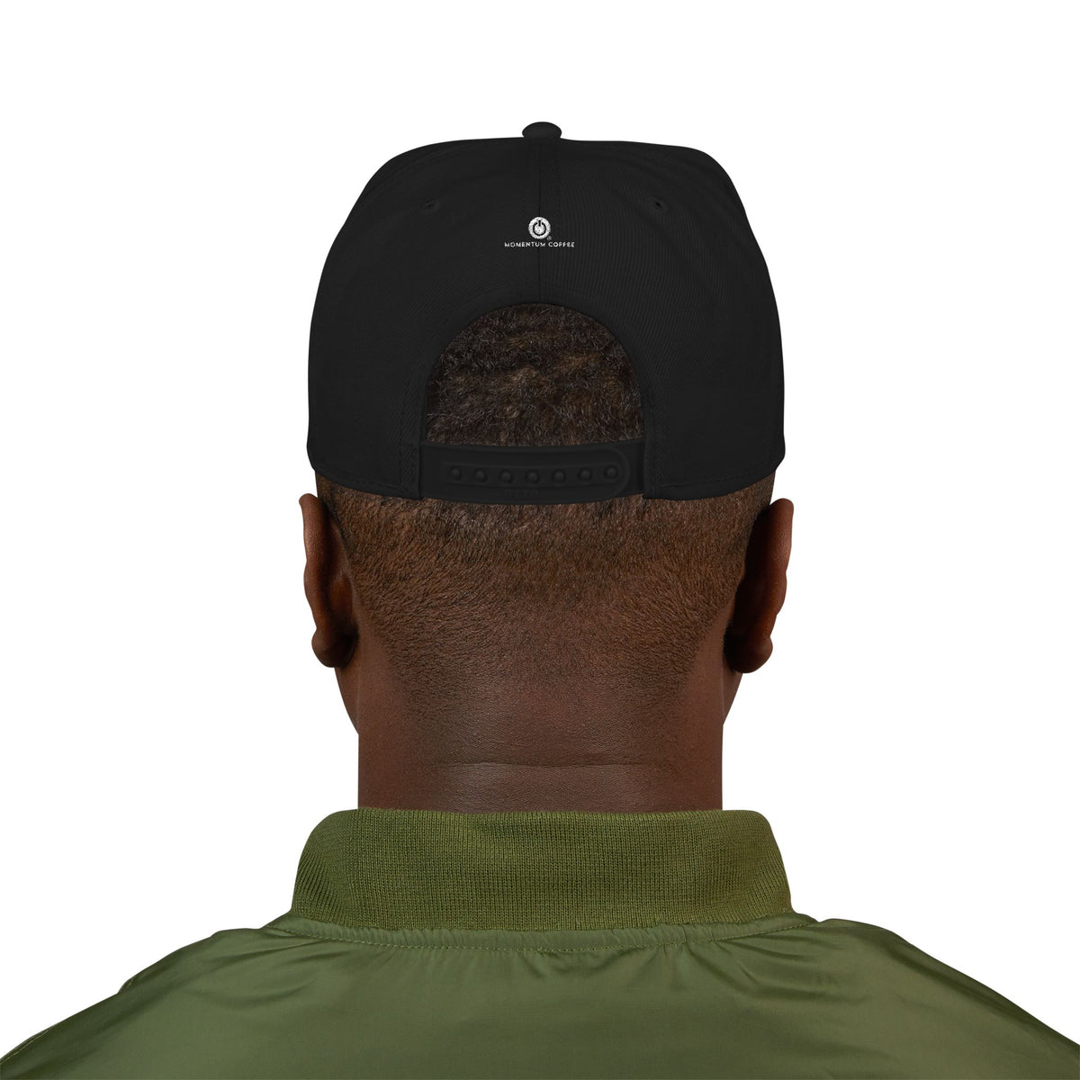 Embroidered Flame Logo Snapback Hat — Classic Black & Gray Streetwear Cap